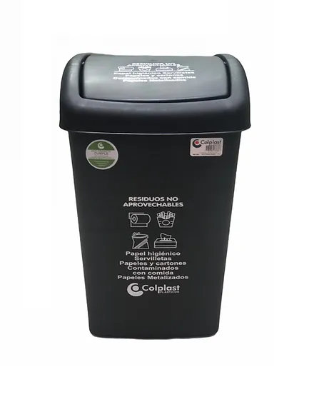 Papelera 36 litros vaiven Colplast